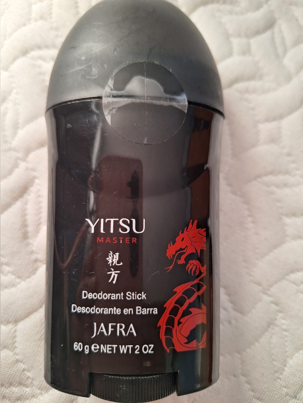 JAFRA Black Deodorant Stick with Red Dragon Graphic